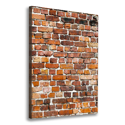 Wandbild vertikales Ziegelmauer