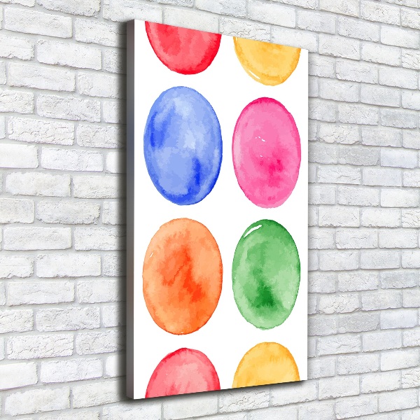 Foto leinwand vertikales Farbige Kreise