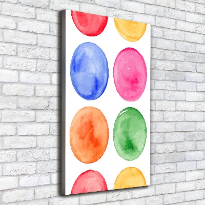 Foto leinwand vertikales Farbige Kreise