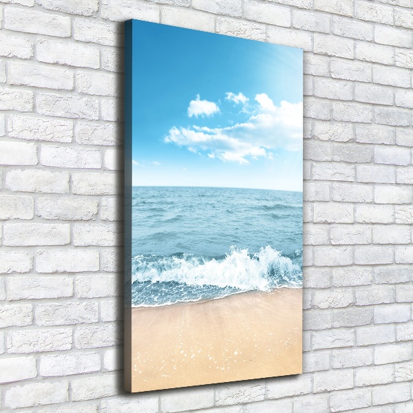 Foto auf leinwand vertikales Strand und Meer