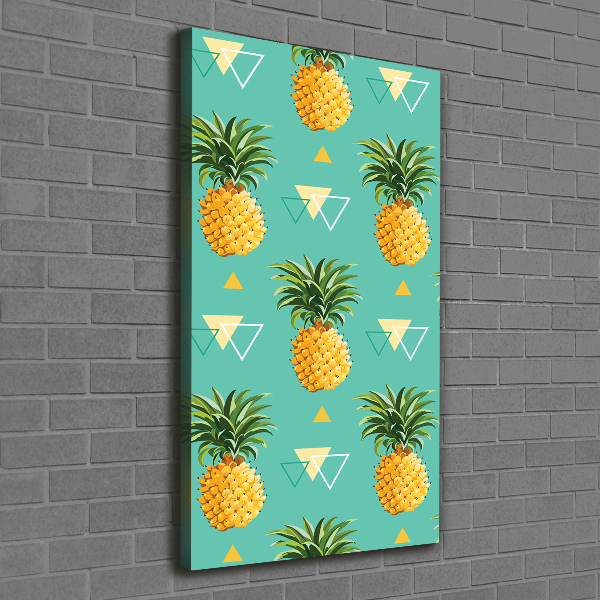 Foto leinwand vertikales Ananas