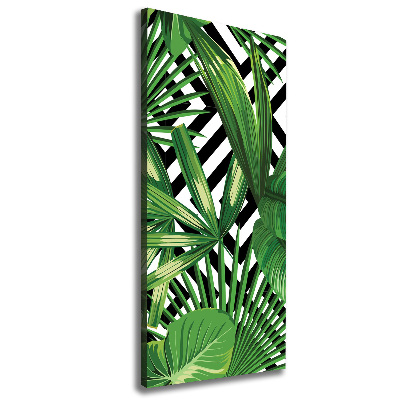 Foto auf leinwand vertikales Tropische Blätter