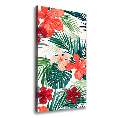 Wandbild vertikales Hawaiianische Blumen