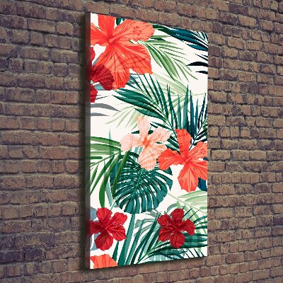 Wandbild vertikales Hawaiianische Blumen