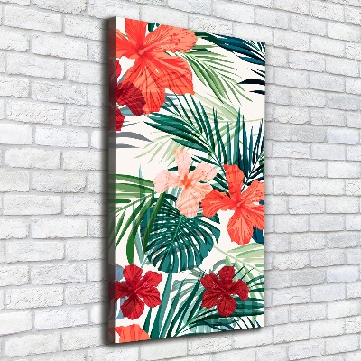 Wandbild vertikales Hawaiianische Blumen