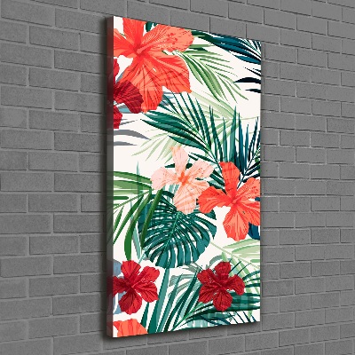 Wandbild vertikales Hawaiianische Blumen