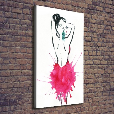 Foto leinwand vertikales Modeillustration