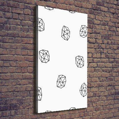 Foto auf leinwand vertikales Abstraktes Muster