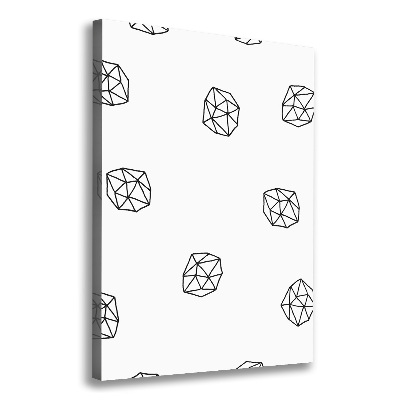 Foto auf leinwand vertikales Abstraktes Muster