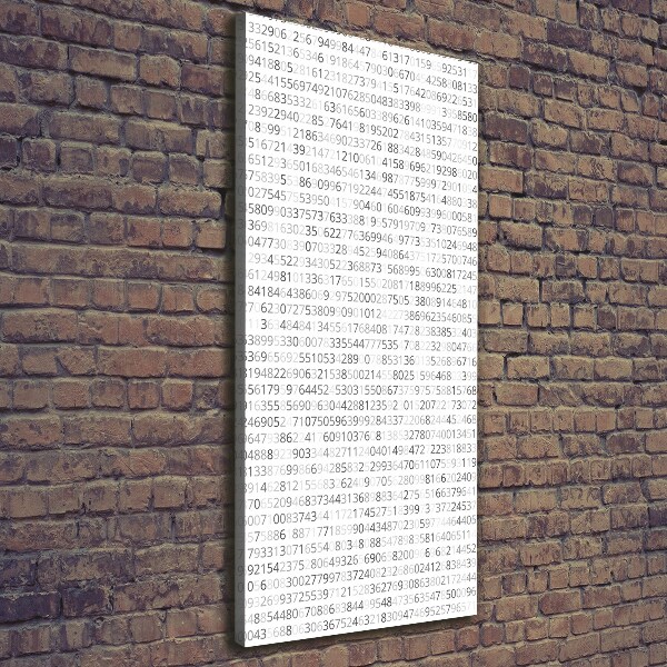 Wandbild vertikales Binärcode