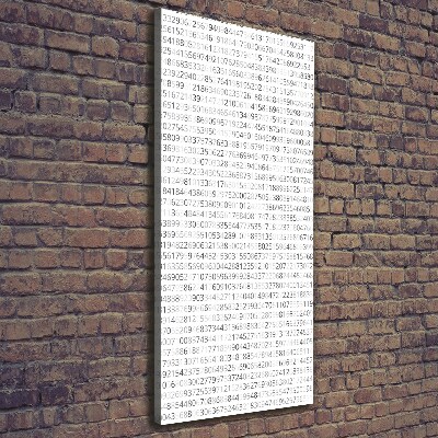 Wandbild vertikales Binärcode