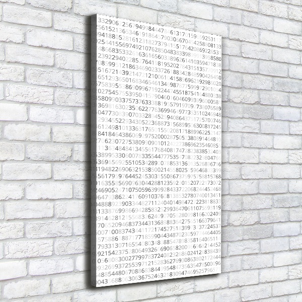 Wandbild vertikales Binärcode