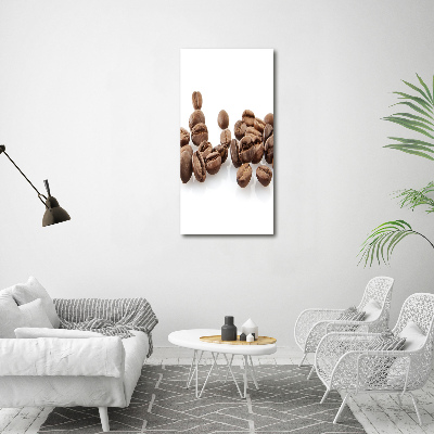 Foto leinwand vertikales Kaffeebohnen