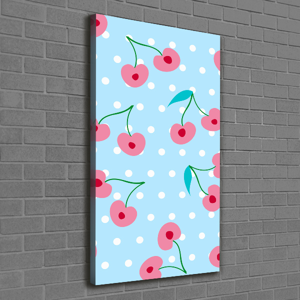 Foto auf leinwand vertikales Kirschen