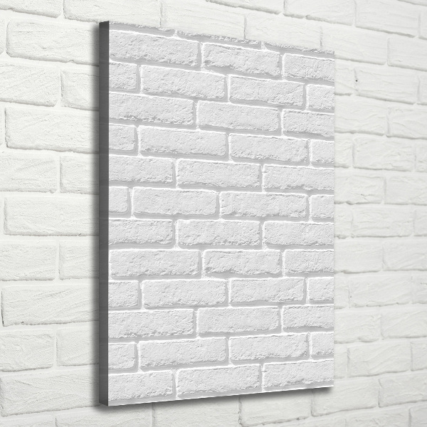 Foto leinwand vertikales Ziegelmauer