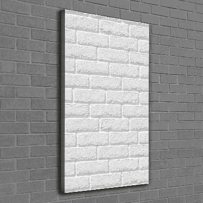 Foto leinwand vertikales Ziegelmauer