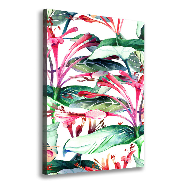 Foto leinwand vertikales Geißblatt