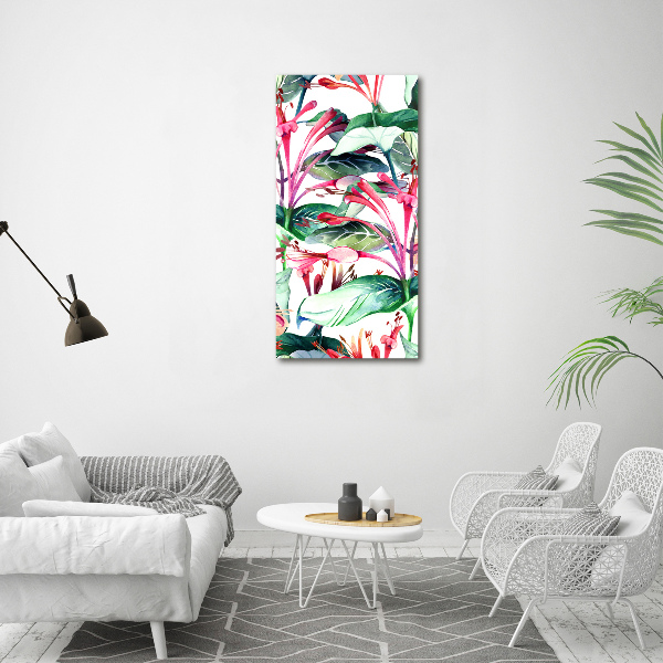 Foto leinwand vertikales Geißblatt