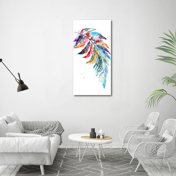 Wandbild vertikales Bunter Farn