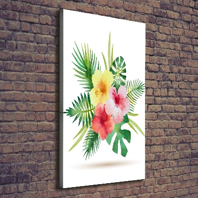 Wandbild vertikales Hawaiianische Blumen