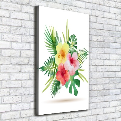 Wandbild vertikales Hawaiianische Blumen