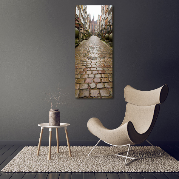 Wandbild vertikales Danzig, Polen