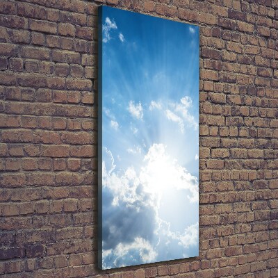 Wandbild vertikales Wolken am Himmel