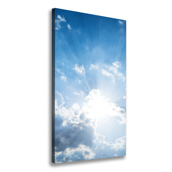Wandbild vertikales Wolken am Himmel