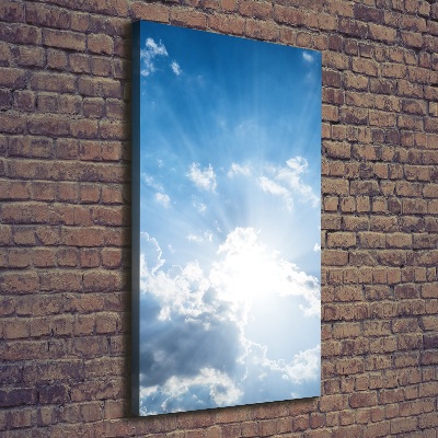 Wandbild vertikales Wolken am Himmel