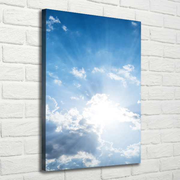 Wandbild vertikales Wolken am Himmel