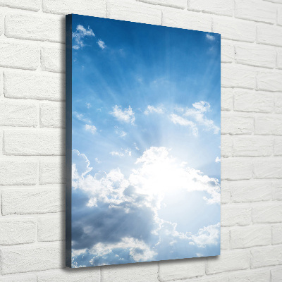 Wandbild vertikales Wolken am Himmel