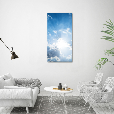 Wandbild vertikales Wolken am Himmel