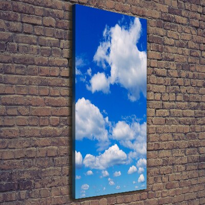 Foto leinwand vertikales Wolken am Himmel