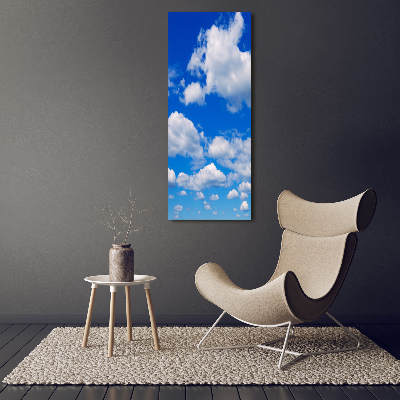 Foto leinwand vertikales Wolken am Himmel