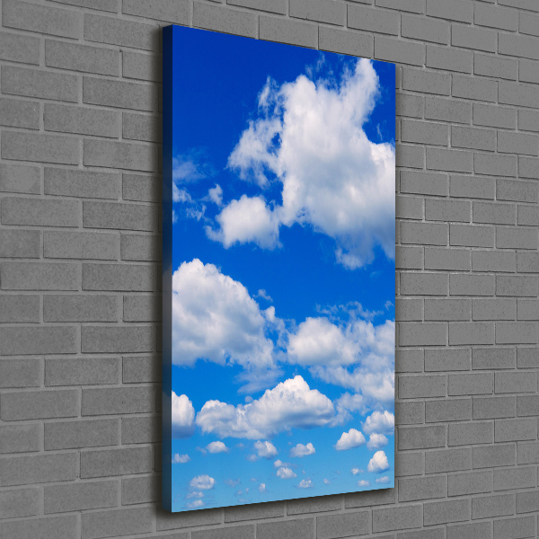 Foto leinwand vertikales Wolken am Himmel