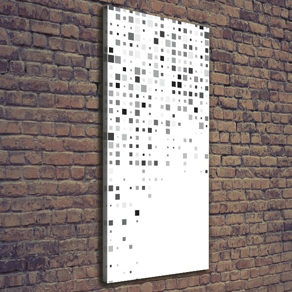 Foto auf leinwand vertikales Abstraktionsquadrate