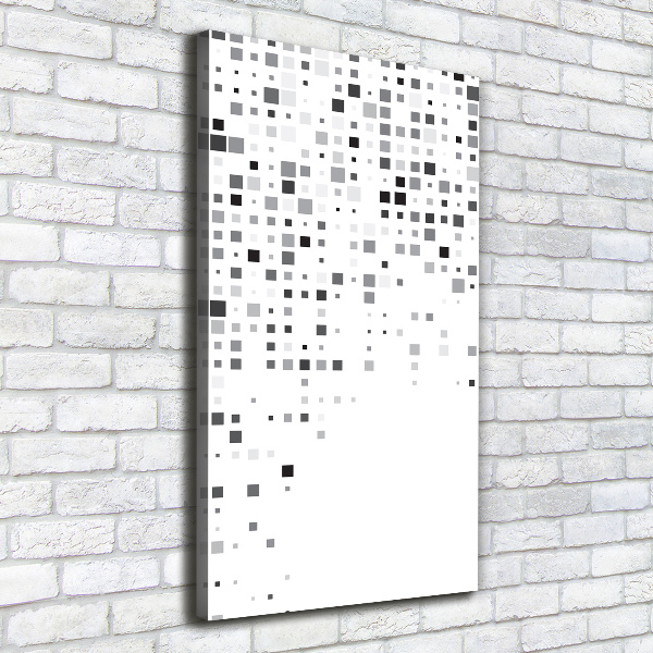 Foto auf leinwand vertikales Abstraktionsquadrate