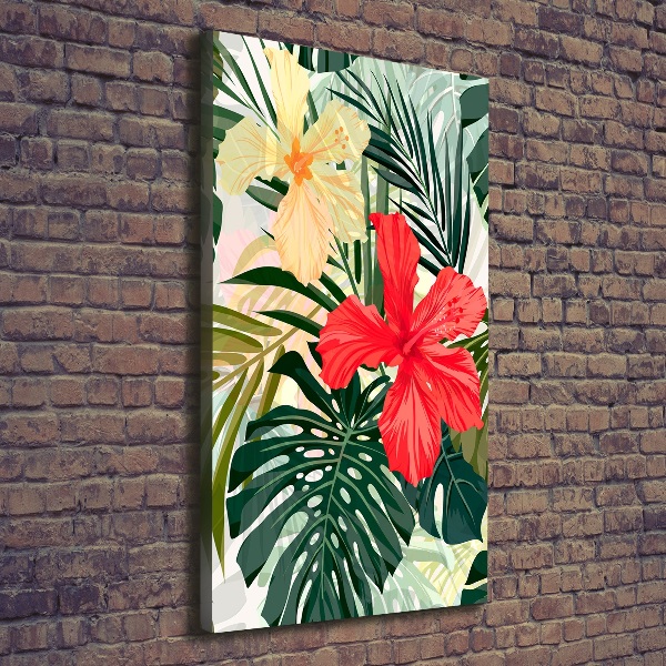 Foto auf leinwand vertikales Hawaiianische Blumen