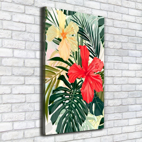 Foto auf leinwand vertikales Hawaiianische Blumen