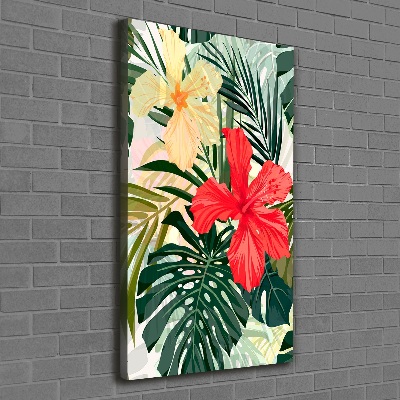 Foto auf leinwand vertikales Hawaiianische Blumen