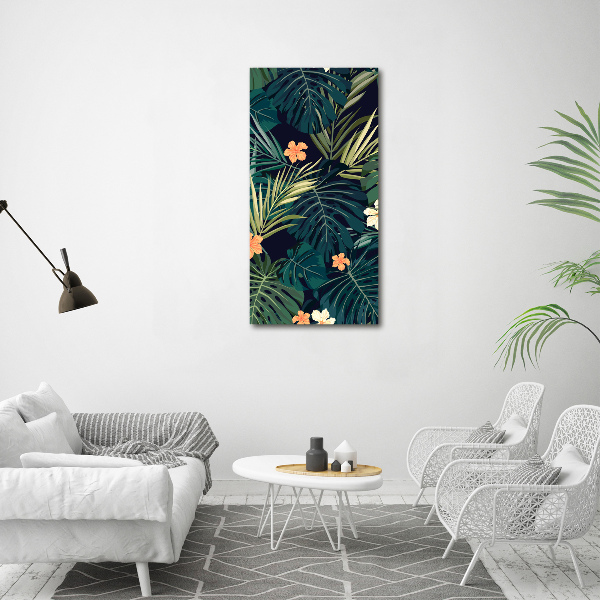 Wandbild vertikales Hawaiianische Blumen