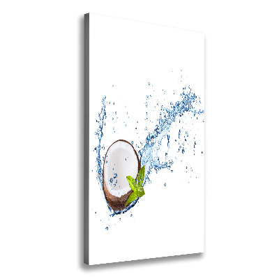 Foto leinwand vertikales Kokosnuss