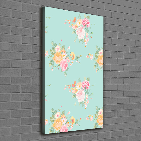 Wandbild vertikales Blumen