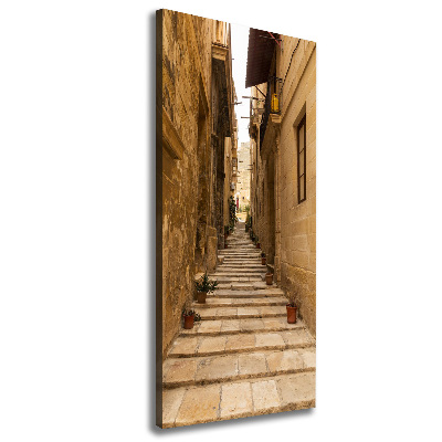 Wandbild vertikales Straßen in Malta