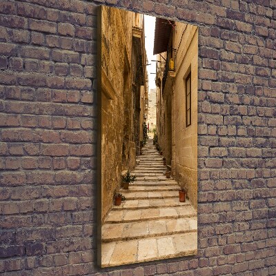 Wandbild vertikales Straßen in Malta