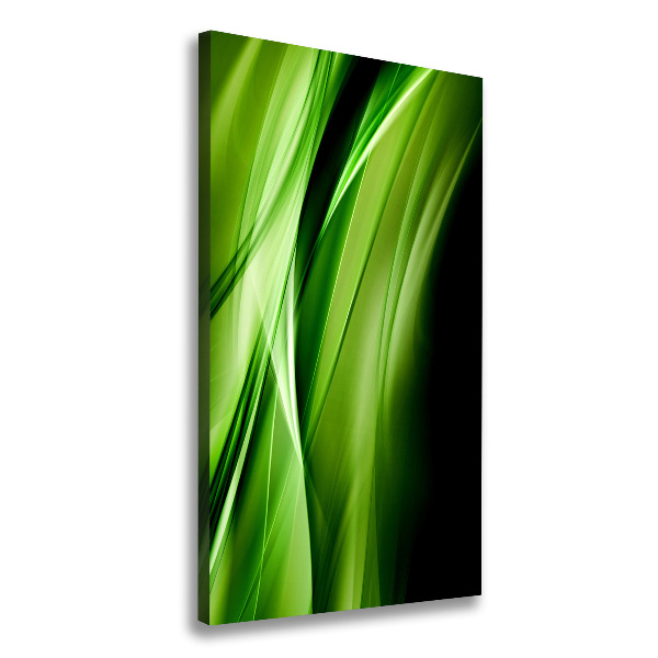 Wandbild vertikales Hintergrund mit grünen Wellen