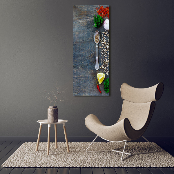 Foto auf leinwand vertikales Gewürze und Kräuter