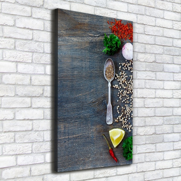 Foto auf leinwand vertikales Gewürze und Kräuter