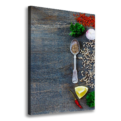 Foto auf leinwand vertikales Gewürze und Kräuter