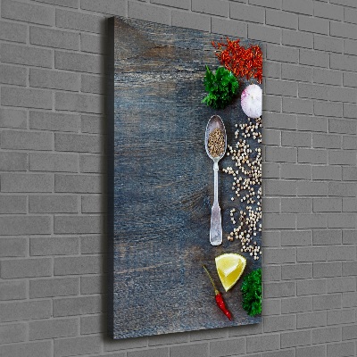 Foto auf leinwand vertikales Gewürze und Kräuter